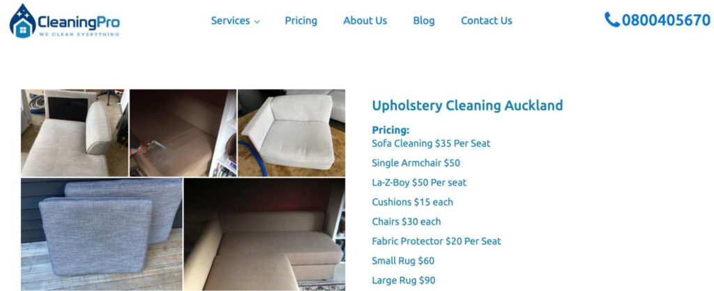 CleaningPro's Homepage