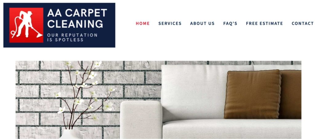 AA Carpet Cleaning's Homepage