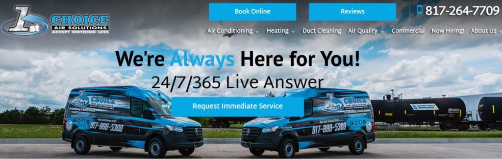 1st Choice Air Solutions Homepage