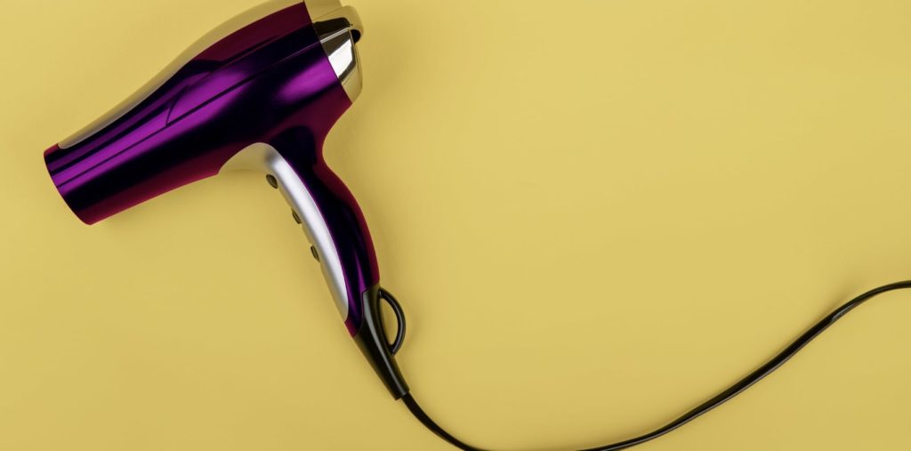 Hairdryer weakens adhesive remains