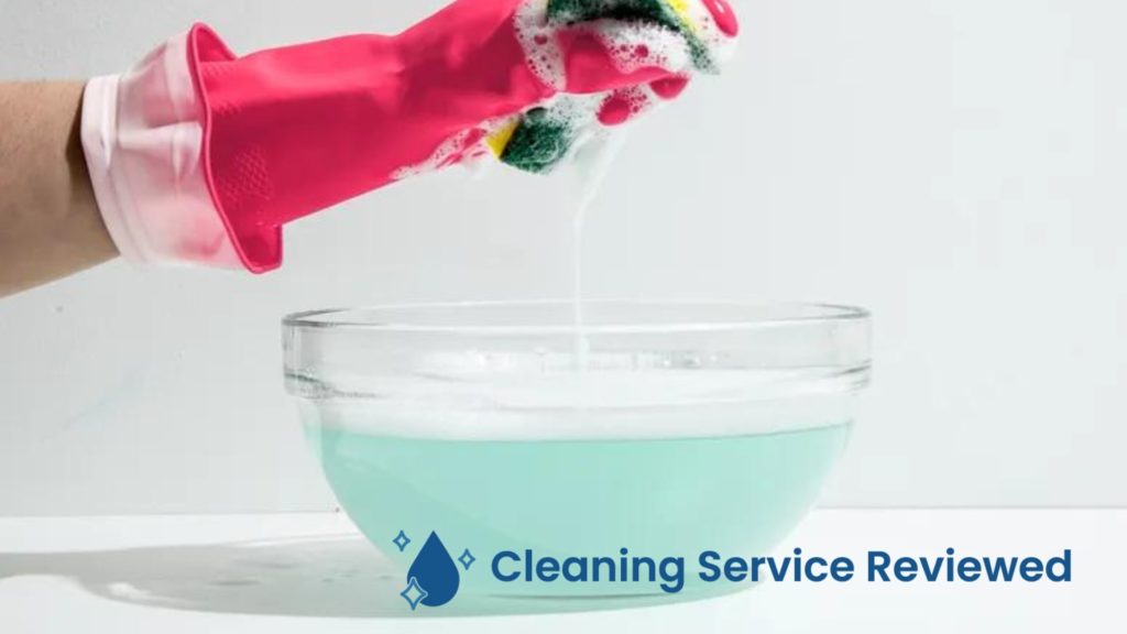 Apply cleaning solution