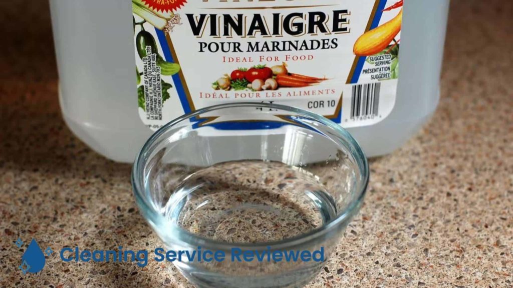Place a bowl of vinegar near the stain